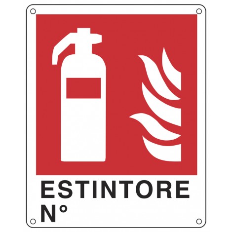 Cartelli Segnalatori – Cartello "Estintore N." 25x31cm - 1pz