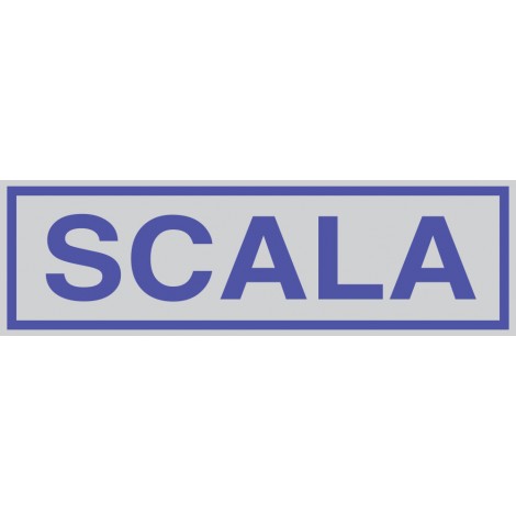 Cartelli Segnalatori – Targhetta adesiva 165x50mm SCALA - prezzo singolo, ord. minimo 10pz