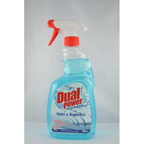 Detergente Dual Power antipolvere per vetri e superfici spray da 750 ml