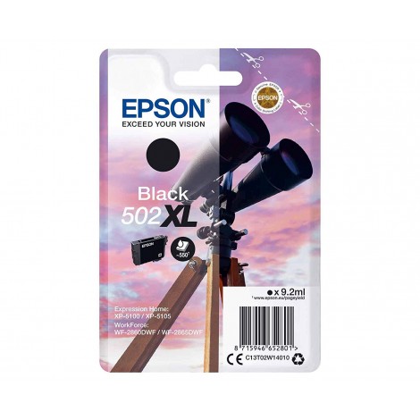 T02W1 cartuccia nero per Epson EXPRESSION HOME XP 5100 (6,4ml) 1pz