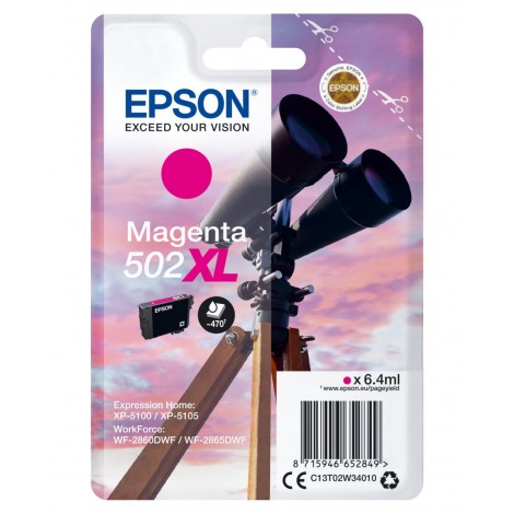 T02W3 cartuccia magenta per Epson  EXPRESSION HOME XP 5100 (6,4ml) 1pz