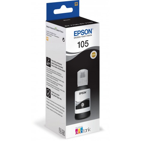 C13T00Q140 T00Q1 flacone nero per Epson ECOTANK ET 7700 (140ml) 1pz