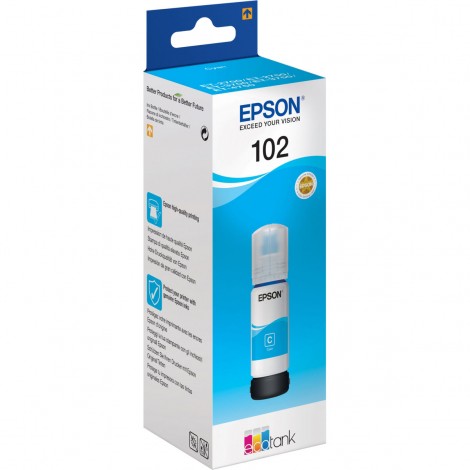 C13T03R240 T03R2 flacone ciano per Epson ECOTANK ET 2700 (70ml) 1pz