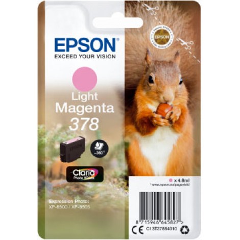 C13T37864010 T3786 cartuccia magenta chiaro per Epson EXPRESSION PREMIUM PHOTO HD XP 8000 (4,8ml) 1pz