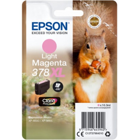 C13T37964010 T3796 cartuccia magenta chiaro per Epson EXPRESSION PREMIUM PHOTO HD XP 8000 (10,3ml) 1pz