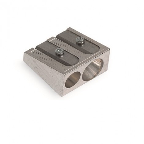 Lebez Temperamatite a 2 fori metallo - Prezzo singolo, ord. minimo 20pz