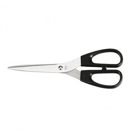 Lebez Forbice 17cm con lama in acciaio, punta appuntita, impugnatura in ABS simmetrica - 1pz