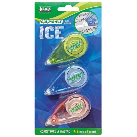Lebez Correttore MINI ICE a nastro 4,2mm x 7m - 3pz