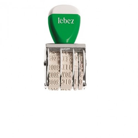 Lebez n.1 Timbro manuale con dimensione caratteri 4mm - 1pz