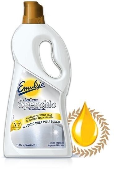 Emulsio cera specchio protettiva per pavimenti flacone da 725 ml