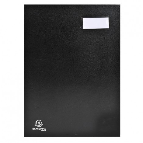 Exacompta Libro firma Direction nero - Cartella firma, formato 24x32cm, 12 fogli - 1pz