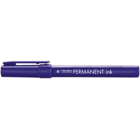 Tratto Marcatore permanente con inchiostro a base d`alcool, punta 4mm tratto 0,8-2mm colore  blu - Prezzo singolo, ord. minimo 12pz