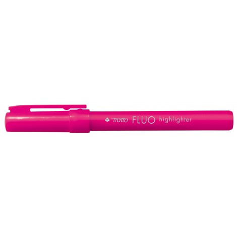 Evidenziatore TRATTO FLUO, punta a scalpello, inchiostro a base d`acqua tratto 1-5mm colore rosa