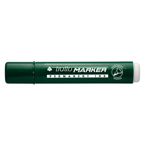 Tratto Marker – Marcatore permanente con inchiostro a base d`alcool, punta 4,7mm tratto 1,4-2,8mm colore verde – Prezzo singolo, ord. minimo 12pz