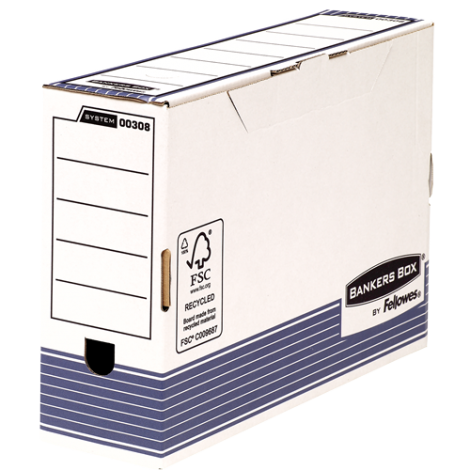 Bankers Box System - Scatola archivio dorso 10cm 25,3x33,5cm - prezzo singolo, ord. minimo 10pz