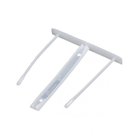 Fellowes Clip Archivio - Fasteners in plastica per rilegatura 8cm colore bianco 100pz