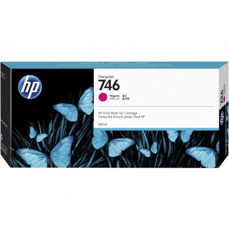 P2V78A N746 Cartuccia inchiostro magenta per HP DESIGNJET Z 6 (300ml) 1pz
