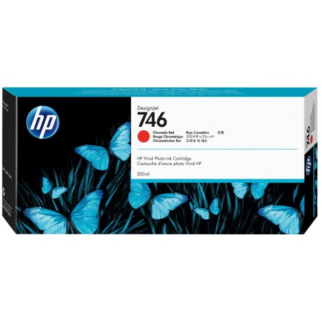 P2V81A N746 Cartuccia inchiostro rosso per HP DESIGNJET Z 6 (300ml) 1pz