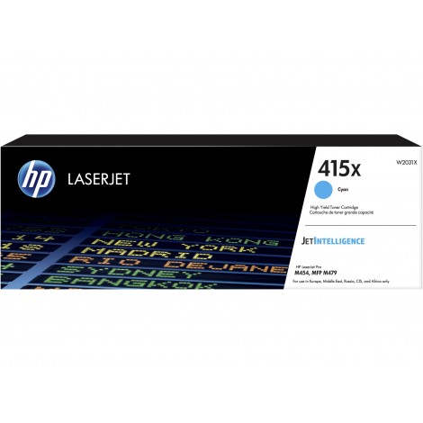 W2031X Toner ciano per HP COLOR LASERJET PRO M454DN (6.000pg) 1pz