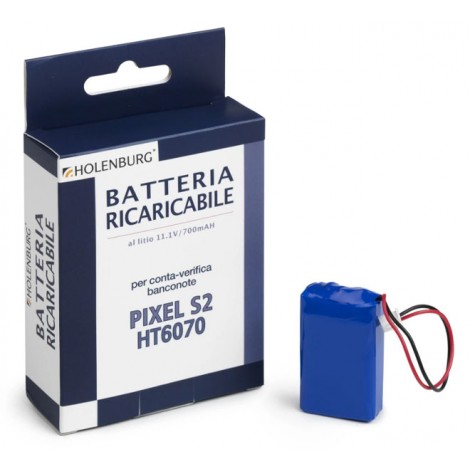 Holenburg Batteria ricaricabile al litio per conta/verificatore di banconote Pixel S2 - 1pz