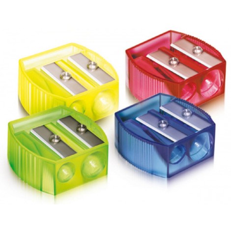 Artiglio Temperamatite a 2 fori colori assortiti - 20pz