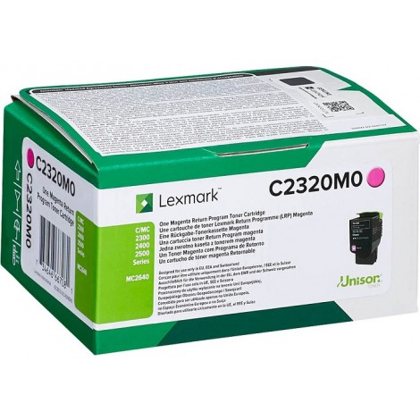 C2320M0 Toner magenta per Lexmark C 2325DW (1.000pg) 1pz