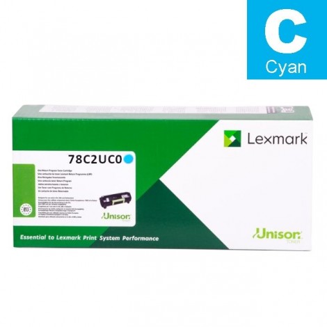 78C2UC0 Toner RETURN ciano per Lexmark CS 521 (7.000pg) 1pz