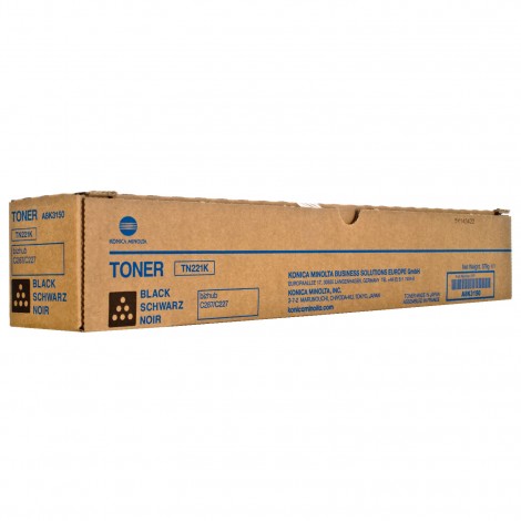 A8K3150 TN221K toner nero per Konica-Minolta BIZHUB C 227 (24.000pg) 1pz