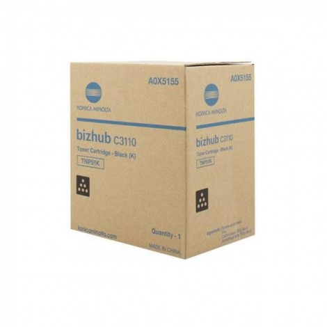 A0X5155 TNP51K toner nero per Konica-Minolta BIZHUB C 3110 (5.000pg) 1pz
