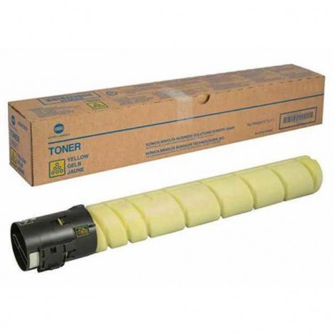 A9E8250 TN514Y toner giallo per Konica-Minolta BIZHUB C 458 (26.000pg)  1pz