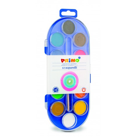 Primo Morocolor Acquerelli 12 colori assortiti