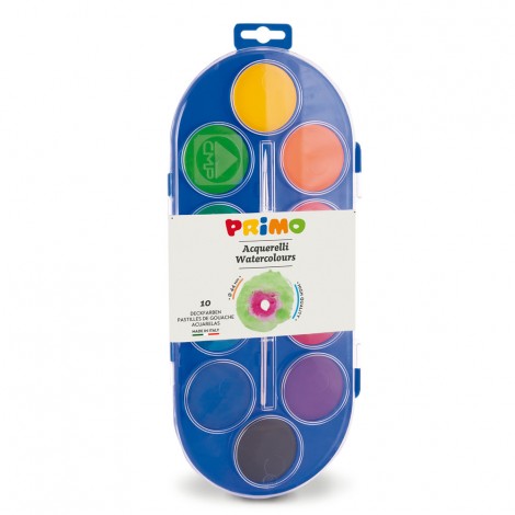 Primo Morocolor Acquerelli JUMBO 10 colori assortiti