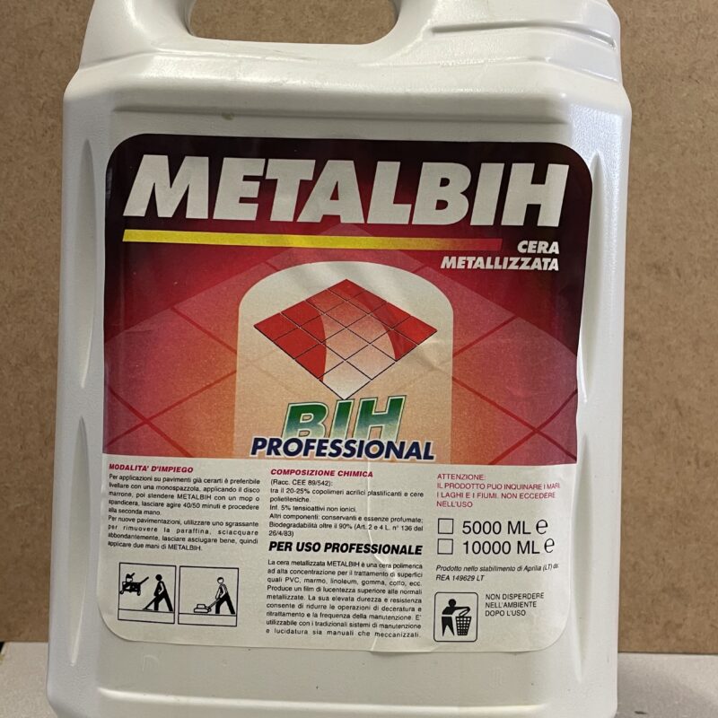Metalbih cera metallizzata per pavimenti tanica da 5 lt
