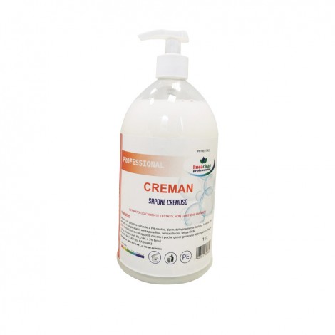 Linea Clean Professional Detergente liquido per le mani, profumazione borotalco muschio bianco, senza allergeni con emollienti naturali 1lt