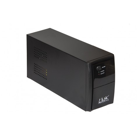 Link Gruppo di continuita' 800VA 480Watt - UPS ideale per PC o dispositivi elettronici, con 2 prese IEC C13 femmina in uscita e connettore in entrata IEC maschio, il cavo di alimentazione spina italiana è incluso, tempo di ricarica per il recupero del 90% della capacità è di 4-6 ore - 1pz
