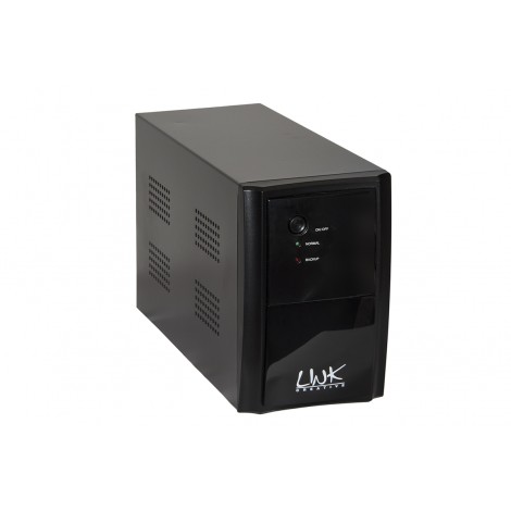 Link Gruppo di continuita' 1200VA 720Watt - UPS ideale per PC o dispositivi elettronici, con 4 prese IEC C13 femmina in uscita e connettore in entrata IEC maschio, il cavo di alimentazione spina italiana è incluso, tempo di ricarica per il recupero del 90% della capacità è di 4-6 ore - 1pz