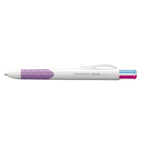 Papermate Quatro Inkjoy 100 - Penna a sfera con 4 colori con inchiostro ULV - Prezzo singolo, ord. minimo 12pz