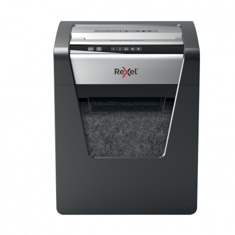 Rexel Momentum M510 - Distruggidocumenti taglio a microframmenti 2x15mm, distrugge clip e punti metallici, sicurezza P5
