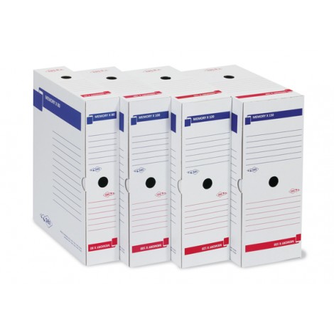 Sei Memory X - Scatola archivio con foro di presa 26x36cm dorso 8cm - prezzo singolo, ord. minimo 10pz