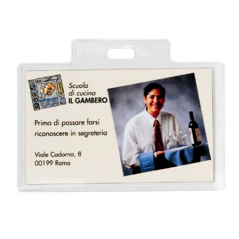 Sei Portanome PASS 3RCR, senza clip, formato 9,5x6cm, 100pz