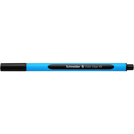 Schneider Slider Edge - Penna a sfera con fusto gommato triangolare, dotata di inchiostro con tecnologia Viscoglide tratto 1,4mm colore nero - Prezzo singolo, ord. minimo 10pz