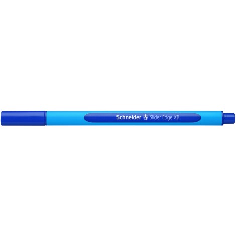 Schneider Slider Edge - Penna a sfera con fusto gommato triangolare, dotata di inchiostro con tecnologia Viscoglide tratto 1,4mm colore blu - Prezzo singolo, ord. minimo 10pz