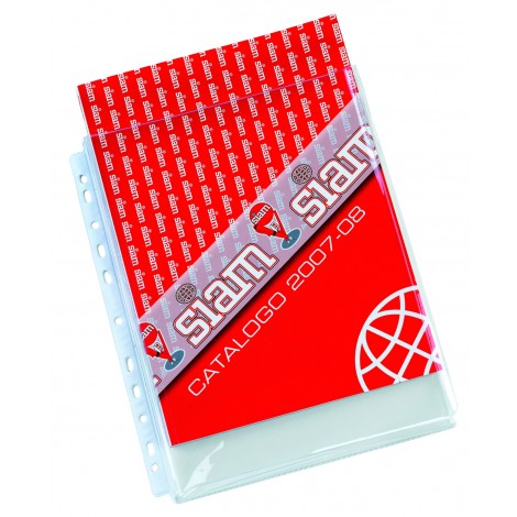 Siam Buste con soffietti in PPL forate, finitura a buccia d`arancia, formato utile 23,5x30,5cm, medio spessore