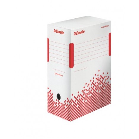 Esselte Speedbox - Scatola archivio assemblaggio automatico con coperchio sollevabile 25x35cm dorso 10cm