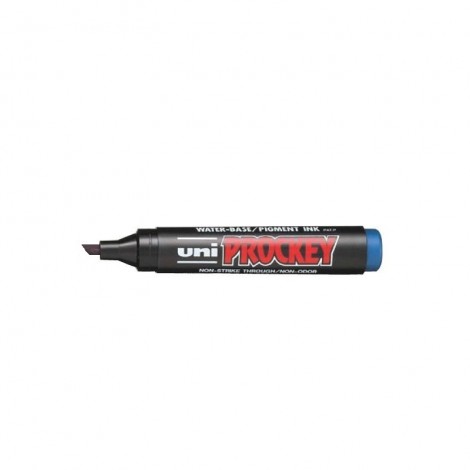 Uni Posca Prockey M126 - Marcatore permanente con inchiostro pigmentato a base d`acqua, punta 1-5,7mm colore blu - Prezzo singolo, ord. minimo 12pz