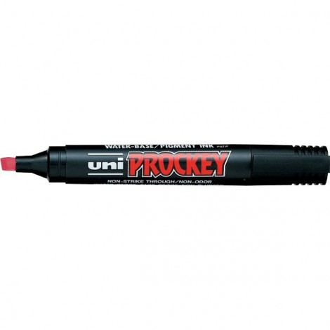 Uni Posca Prockey M126 – Marcatore permanente con inchiostro pigmentato a base d`acqua, punta 1-5,7mm colore rosso - Prezzo singolo, ord. minimo 12pz