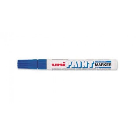 Uni Posca Paint PX20 – Marcatore permanente con inchiostro a base d`olio, punta 2,8mm colore blu - Prezzo singolo, ord. minimo 12pz