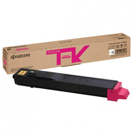 TK8115M toner magenta con vaschetta di recupero per Kyocera ECOSYS M 8124 (6.000pg) 1pz