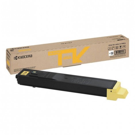 TK8115Y toner giallo con vaschetta di recupero per Kyocera ECOSYS M 8124 (6.000pg) 1pz