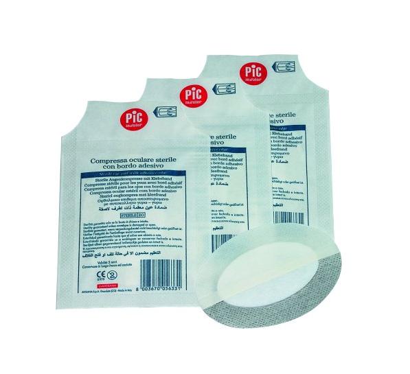 Garza adesive sterile in tessuto non tessuto 9,5x6,5 cm